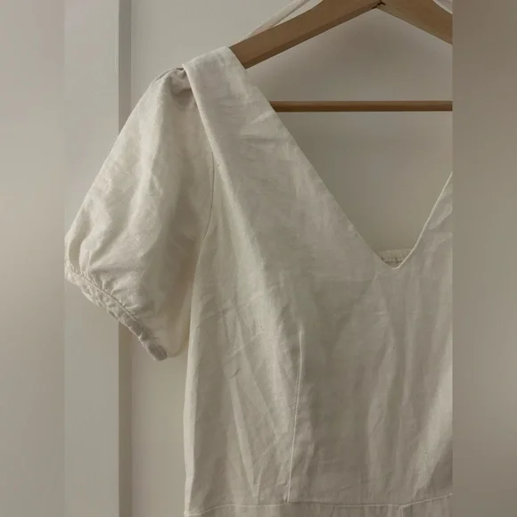 GAP CREAM LINEN DRESS - Picture 5 of 5